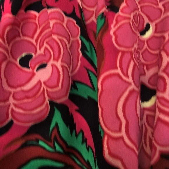 Talbots Women's Plus Dress Sheath Size 16 Pink Navy Lined Cowl Neck Sleeveless - Picture 8 of 11